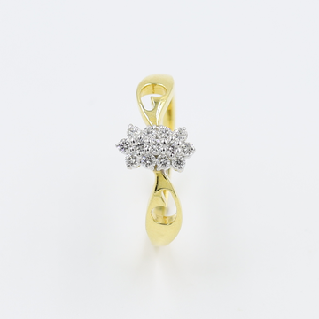 14Kt Yellow Gold Natural Diamond Fancy Ring