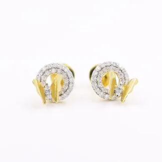 Butterfly Diamond Stud Earrings