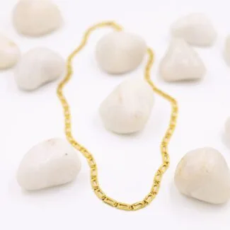 Artistic Modern Yellow Gold Chain For Men-213808