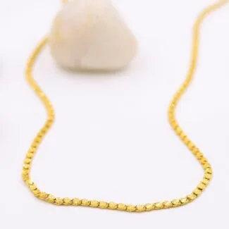 Brilliant gold link chain-213805