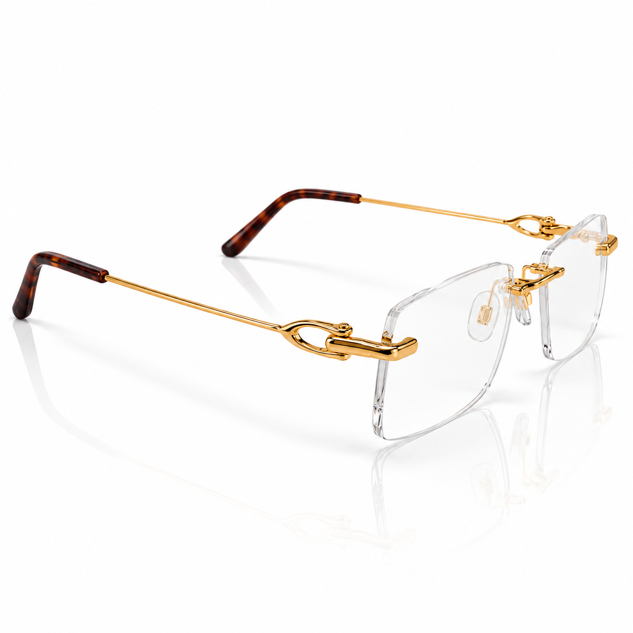Luxury Rimless Gold Eyeglasses (3)