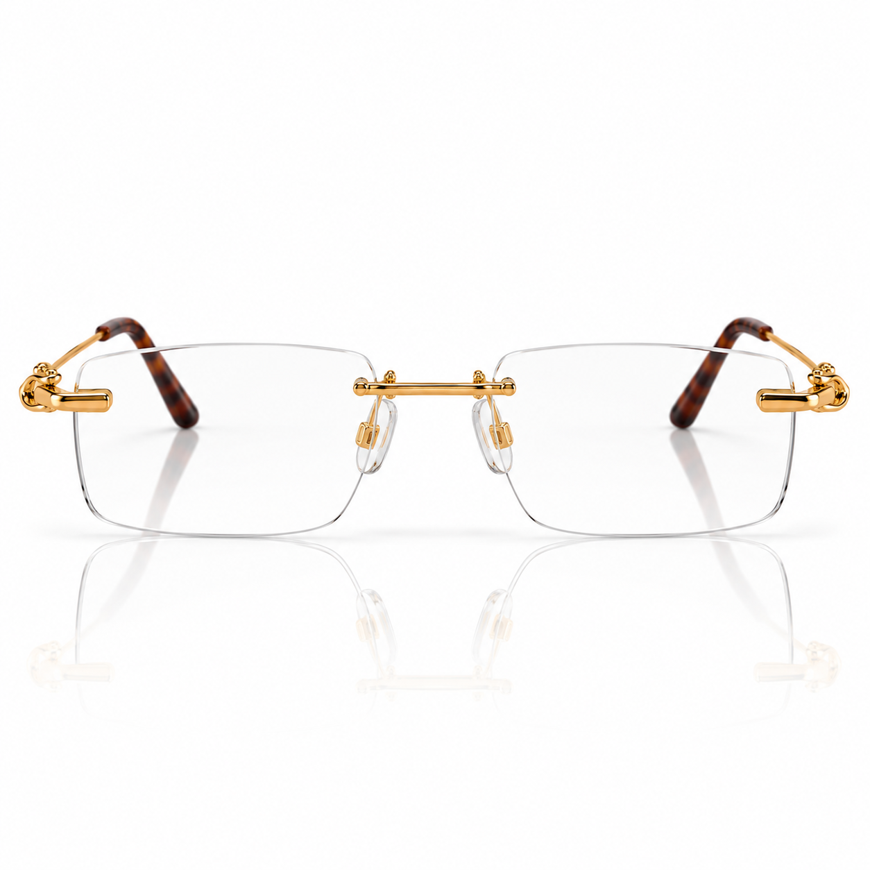 Luxury Rimless Gold Eyewear
