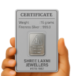 15 Gram 999 Karat Silver Bar